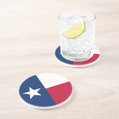 Flagge des Bundesstaates Texas Getränkeuntersetzer (Seite)