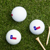 Flagge des Bundesstaates Texas Golfball (Insitu Gras)