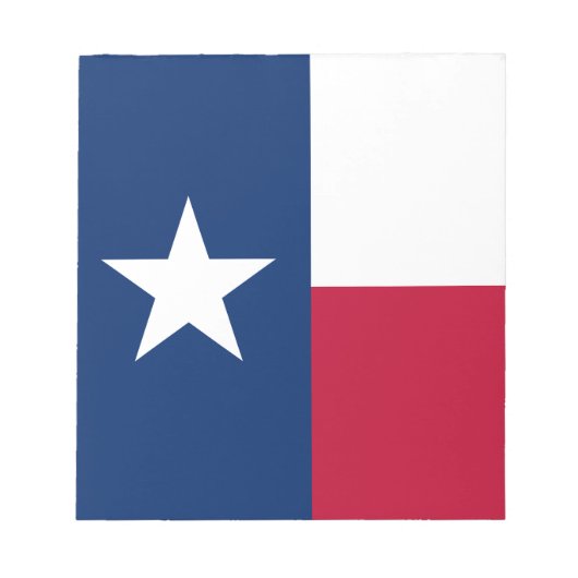Flagge des Bundesstaates Texas Notizblock (Vorderseite)