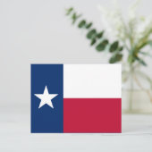 Flagge des Bundesstaates Texas Postkarte (Stehend Vorderseite)
