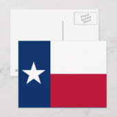 Flagge des Bundesstaates Texas Postkarte (Vorne/Hinten)
