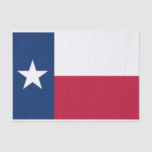 Flagge des Bundesstaates Texas Seidenpapier (Vorderseite)