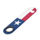 Flagge des Bundesstaates Texas Speed Flaschenöffner (Vorderseite Schrägansicht)