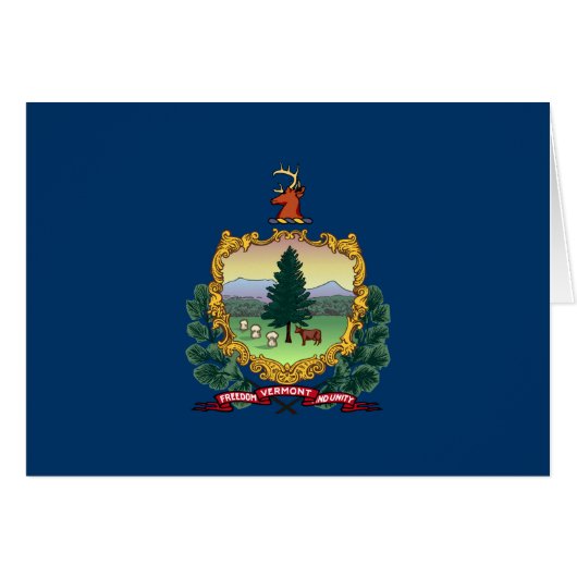 Flagge des Bundesstaates Vermont (Vorderseite (Horizontal))