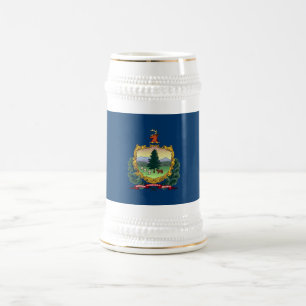 Flagge des Bundesstaates Vermont Bierglas