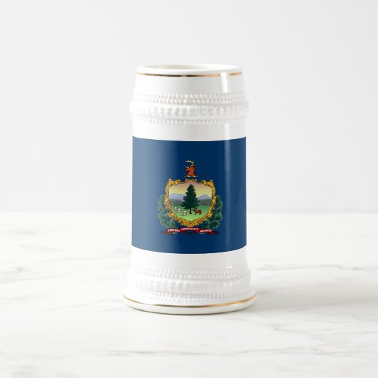 Flagge des Bundesstaates Vermont Bierglas (Mittel)