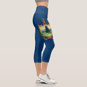 Flagge des Bundesstaates Vermont Capri Leggings