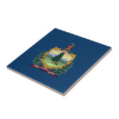 Flagge des Bundesstaates Vermont Fliese (Seite)