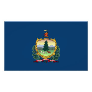 Flagge des Bundesstaates Vermont Fotodruck