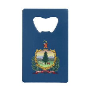Flagge des Bundesstaates Vermont Geldbeutel Flaschenöffner