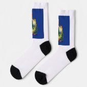 Flagge des Bundesstaates Vermont Socken (Linkes Detail)