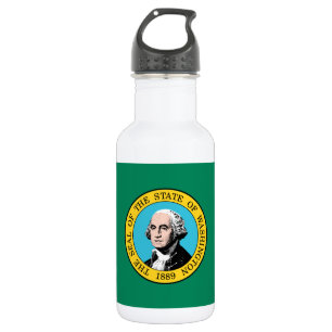 Flagge des Bundesstaates Washington Edelstahlflasche