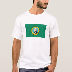 Flagge des Bundesstaates Washington T-Shirt