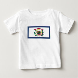 Flagge des Bundesstaates West Virginia Baby T-shirt