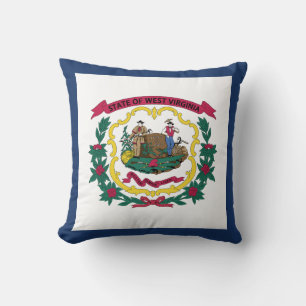 Flagge des Bundesstaates West Virginia Kissen
