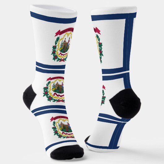 Flagge des Bundesstaates West Virginia Socken (Gewinkelt)