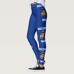 Flagge des Bundesstaates Wisconsin Leggings