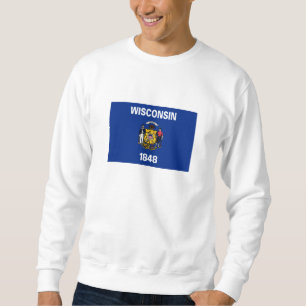Flagge des Bundesstaates Wisconsin Sweatshirt