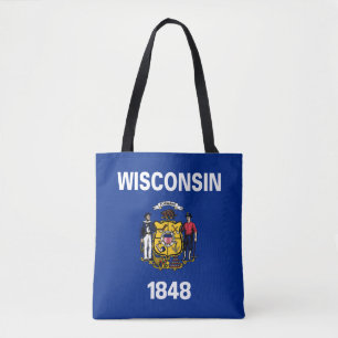 Flagge des Bundesstaates Wisconsin Tasche