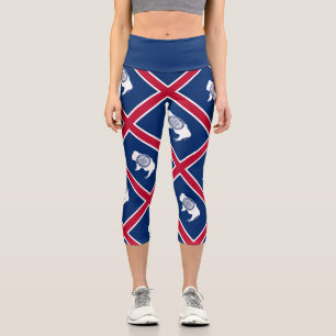 Flagge des Bundesstaates Wyoming Capri Leggings