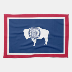 Flagge des Bundesstaates Wyoming Geschirrtuch