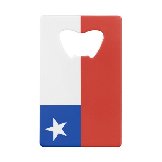 Flagge des Chile-Kreditkarten-Flaschen-Öffners Kreditkarten Flaschenöffner (Rückseite)