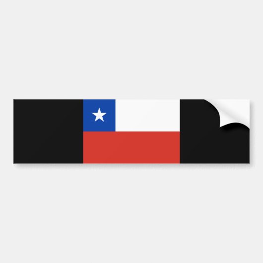 Flagge des Chilen Autoaufkleber (Vorne)