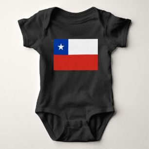 Flagge des Chilen Baby Strampler