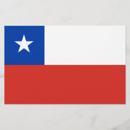 Flagge des Chilen Briefpapier