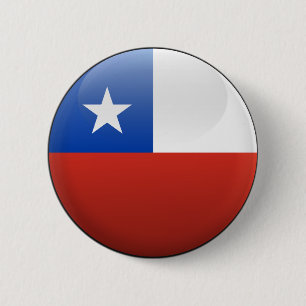 Flagge des Chilen Button