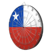 Flagge des Chilen Dartscheibe (Vorderseite rechts)