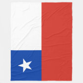 Flagge des Chilen Fleecedecke (Vorderseite)