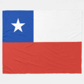 Flagge des Chilen Fleecedecke (Vorderseite (Horizontal))