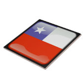 Flagge des Chilen Fliese (Seite)