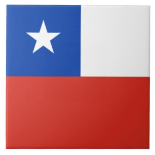 Flagge des Chilen Fliese