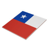 Flagge des Chilen Fliese (Seite)
