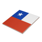 Flagge des Chilen Fliese (Seite)