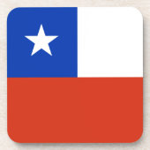 Flagge des Chilen Getränkeuntersetzer (Vorderseite)
