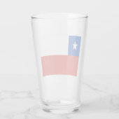 Flagge des Chilen Glas (Rückseite)