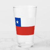 Flagge des Chilen Glas (Vorderseite)
