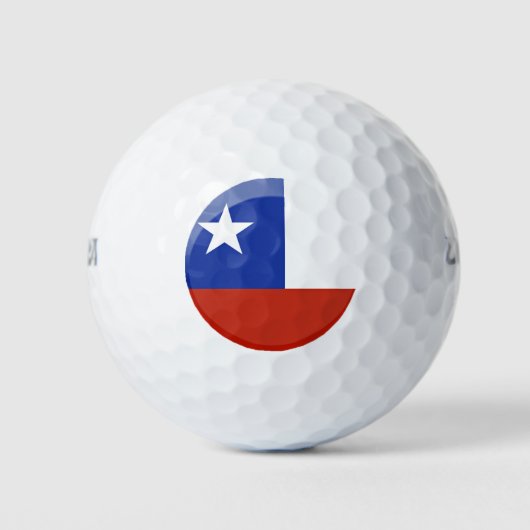Flagge des Chilen Golfball (Vorderseite)
