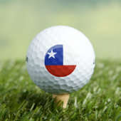 Flagge des Chilen Golfball (Insitu T-Shirt)