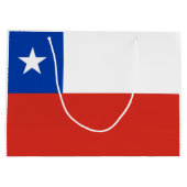 Flagge des Chilen Große Geschenktüte (Rückseite)