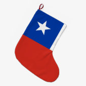 Flagge des Chilen Großer Weihnachtsstrumpf (Vorderansicht (hängend))