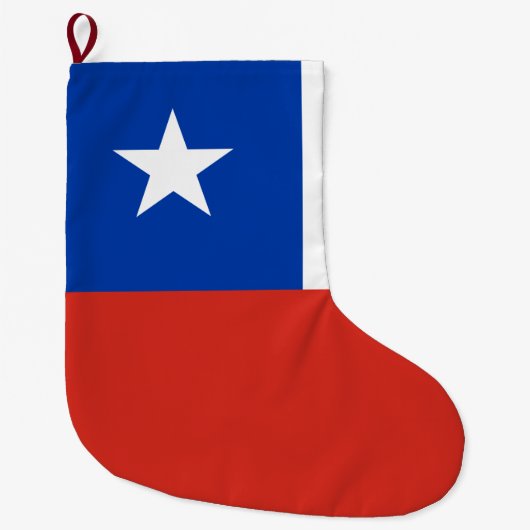 Flagge des Chilen Großer Weihnachtsstrumpf (Vorderseite)