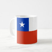 Flagge des Chilen Kaffeetasse (Vorderseite Links)