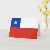 Flagge des Chilen Karte (Gelbe Blume)