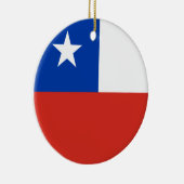 Flagge des Chilen Keramik Ornament (Rechts)