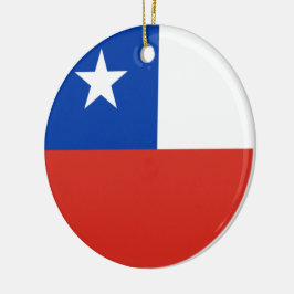 Flagge des Chilen Keramik Ornament