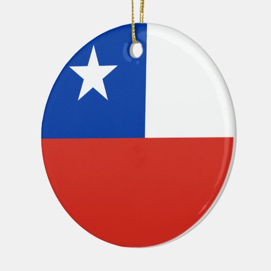 Flagge des Chilen Keramik Ornament (Links)